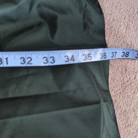 Elie Tahari Green Pleated Tie Front Mini Dress - Picture 5 of 7